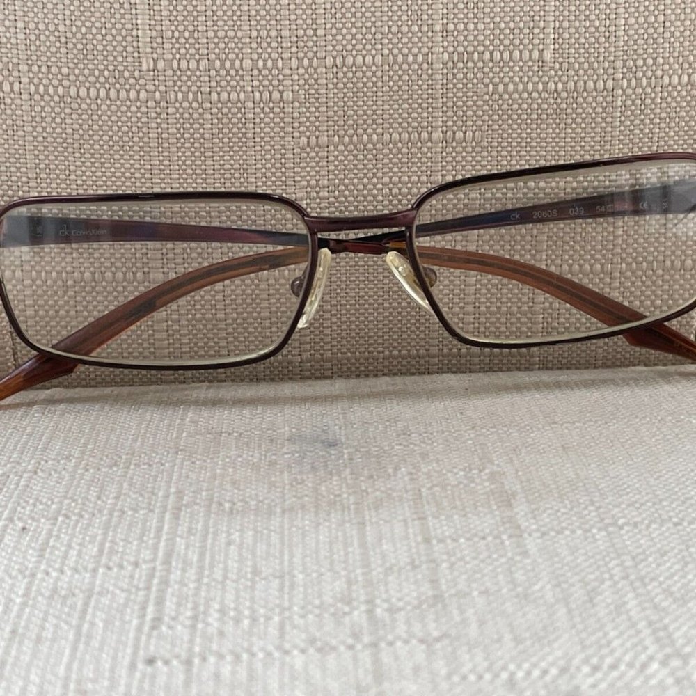 Vintage Calvin Klein Eyeglasses Brown Tone CK2060S 54[]16 135 Glasses